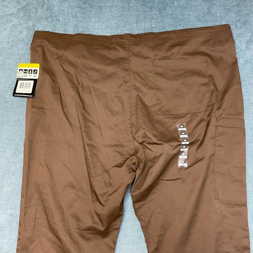 WonderWink University Of Wyoming Scrubs Pants Unisex Adults L Brown Drawstring - Picture 10 of 13